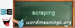 WordMeaning blackboard for scraping